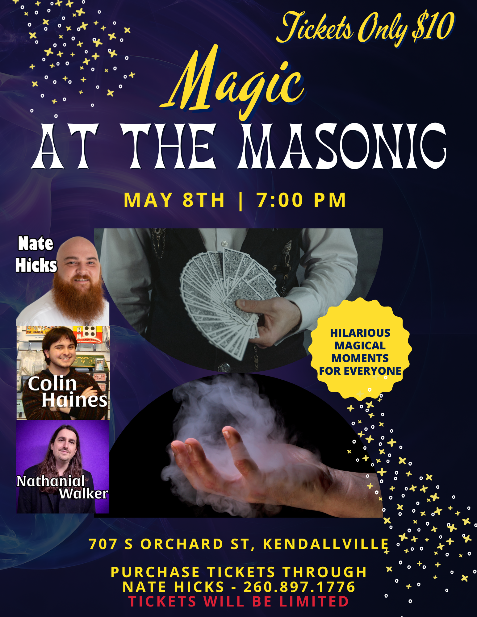 Flyer for May 8, 2026 - Kendallville #276 Masonic Lodge